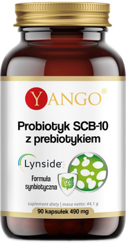 Харчова добавка Yango Probiotic SCB-10 з пребіотиком 90 капсул (5904194061906)