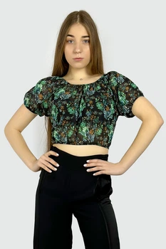 Кроп-топ Pull & Bear 9472/341/400 черный M