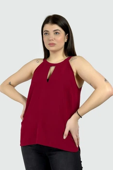 Блузка Stradivarius 8555/192/150 бордовая L