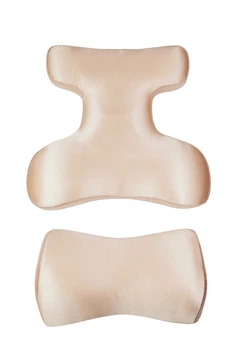 Ортопедические подушки для сна на животе Beauty Set Beauty Balance TM Correct Shape от морщин комплект из 2-х подушек для сна на животе Бежевый Шелк