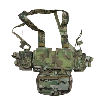 Розвантажувальний жилет ChipTac MK3 Micro Fight Chest Rig Multicam