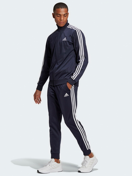 Komplet sportowy męski adidas 3-Stripe Tracksuit GK 9658 M Czarny/Biały (4062065144538)