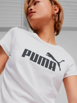 Puma Ess Logo Tee 586774-02 XL Biały (4063697275072)