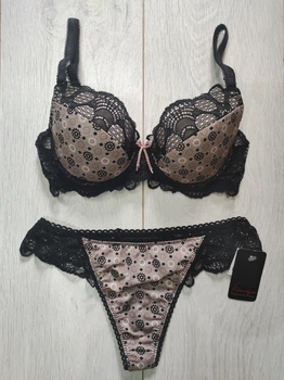 Комплект женского белья Польша PUSH-UP Kinga lingerie de femme M2291 85C бежевый