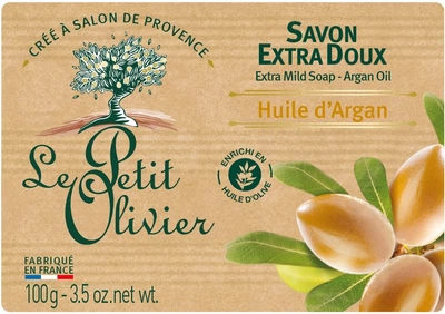 Мило, арганова олія Le Petit Olivier Vegetal Oils Soap Argan Oil 100g (426283-1314585-2)