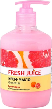 Крем-мило з зволожуючим молочком "Грейпфрут" Fresh Juice Cream-Soap Grapefruit 460ml.