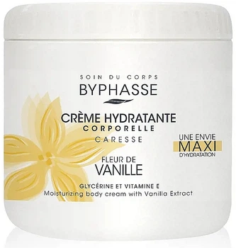 Зволожуючий крем для тіла з екстрактом ванілі - Byphasse Moisturizing Body Cream 500ml
