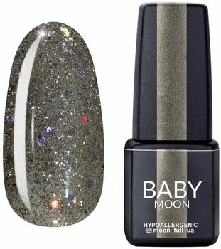 Гель-лак для ногтей - Baby Moon Dance Diamond Gel Polish 021 - Серебристо-оливковый глиттер (980011-1265806-2)