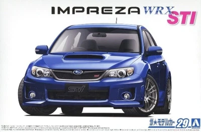 Сборная модель 1/24 автомобиль Subaru GRB Impreza WRX STI Aoshima 05834