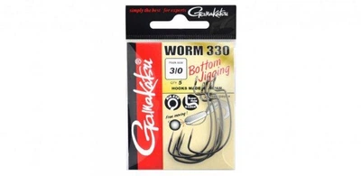 Крючок GAMAKATSU WORM 330 Bottom Jigging №04, 6шт,25858