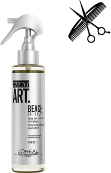 Profesjonalny spray solny L'Oreal Professionnel Tecni.Art Beach Waves Forte 2 do tworzenia efektu włosów "po plaży" 150 ml (0000030160293)