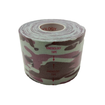 Кинезио тейп в рулоне 5 см х 5м 73472 (Kinesio tape) эластичный пластырь, розовый