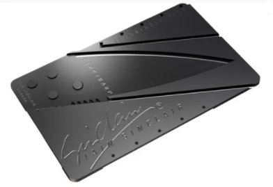 Ніж-кредитка із напиленням карбону Sinclair Card Sharp