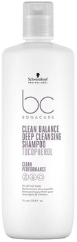 Шампунь Schwarzkopf Professional BC Bonacure Сlean Balance для глибокого очищення 1000 мл (4045787725032)