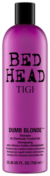 Шампунь Tigi Dumb Blonde Shampoo для волосся пошкодженого хімічним способом 750 мл (0615908429824)