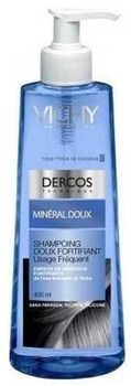 Szampon zmiękczający Vichy Dercos Mineral Soft Szampon z minerałami wzmacniający włosy 400 ml (3337871322656)