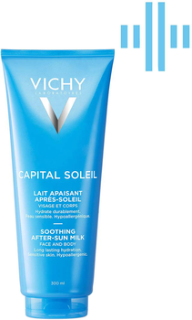 Vichy Capital Soleil mleczko po opalaniu o działaniu łagodzącym i długotrwale nawilżającym do twarzy i ciała 300 ml (3337871322724)