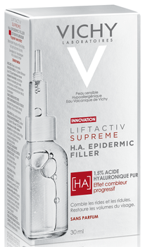 Serum przeciwstarzeniowe z kwasem hialuronowym Vichy Liftactiv Supreme HA Epidermic Filler do redukcji zmarszczek i przywracania elastyczności skóry 30 ml (3337875719209)