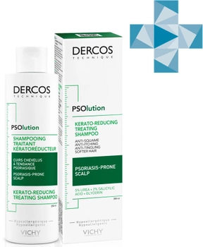Szampon keratolityczny Vichy Dercos PSOlution Kerato-Reducing Treatment Szampon do skóry głowy z łuszczeniem i swędzeniem 200 ml (3337875787222)