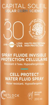 Filtr przeciwsłoneczny wodoodporny fluid w sprayu Vichy Capital Soleil do ciała SPF30 200 ml (3337875810890)