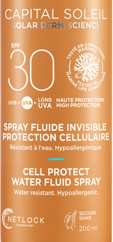 Сонцезахисний водостійкий спрей-флюїд Vichy Capital Soleil для тіла SPF30 200 мл (3337875810890)