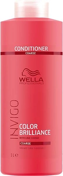Кондиціонер Wella Professionals Invigo Brilliance Coarse для яскравості фарбованого жорсткого волосся з ікрою лайма 1000 мл (8005610634401)