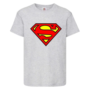 Футболка дитяча Марвел (Marvel & DC) сіра (superman-001-gray) 140 см