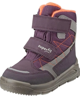 Дитячі зимові чоботи Superfit Mars Gore-Tex 32 р фіолетово-сірі