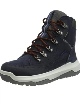 Детские зимние кожаные ботинки Superfit Space Gore-Tex 40р синие