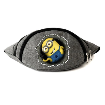 Сумка Бананка на пояс Міньйон (Minions-004) Cappuccino Toys сіра