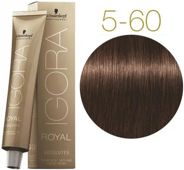 Фарба для волосся Schwarzkopf Professional Igora Royal Absolutes 5-60 Світло-коричневий шоколадно-натуральний 60 мл (4045787278743)