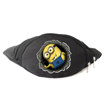 Сумка Бананка на пояс Міньйон (Minions-004) Cappuccino Toys чорна