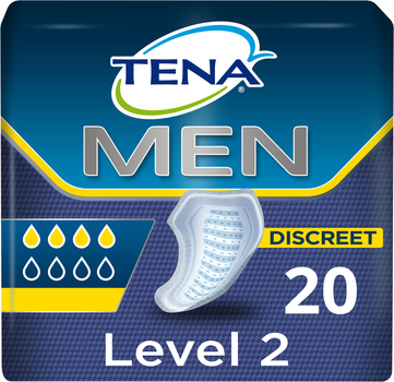 Wkładki urologiczne Tena dla mężczyzn poziom 2, 20 szt. (7322540016383)