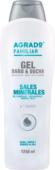 Гель для ванни та душу Agrado Mineral Salts Bath Gel з мінеральною сіллю 1250 мл (8433295054915)