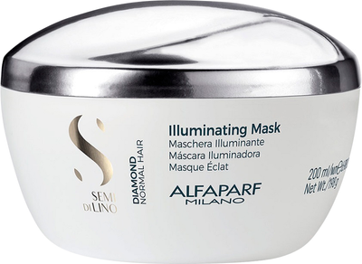 Маска Alfaparf Semi Di Lino Diamond Illuminating Mask для блиску волосся 200 мл (8022297064970)