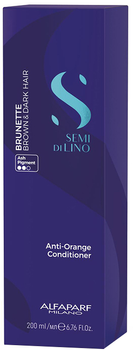 Odżywka Alfaparf Semi Di Lino Blond&Brunet neutralizująca pomarańczowe odcienie 200 ml (8022297133430)