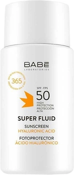 Filtr przeciwsłoneczny superfluid Babe Laboratorios SPF 50 do każdego rodzaju skóry 50 ml (8437014389449)