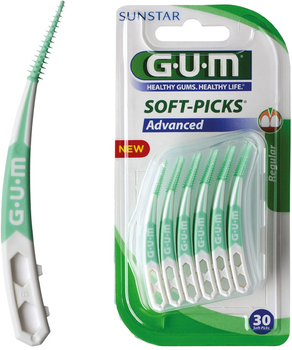 Zestaw szczoteczek międzyzębowych GUM Soft-Picks Advanced 30 szt (7630019902366)