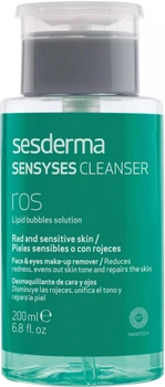 Ліпосомальний лосьйон для зняття макіяжу Sesderma Sensyses Ros для чутливої та схильної до почервоніння шкіри 200 мл (8429979414564)