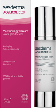 Krem-żel nawilżający do twarzy Sesderma Acglycolic 20 każdy rodzaj skóry liftingujący 50 ml (8470003030991)