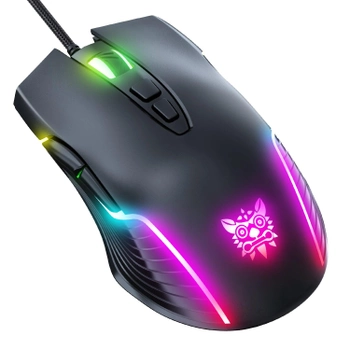 Мышь игровая компьютерная Onikuma CW905 Black с RGB подсветкой, проводная