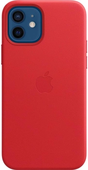 Панель Apple MagSafe Leather Case для Apple iPhone 12/12 Pro Red (MHKD3ZE/A)