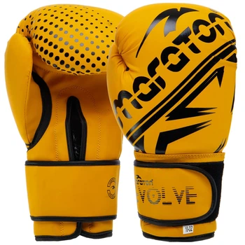 Рукавички боксерські PVC MARATON Big (розмір 12oz, Жовтий) (EVOLVE02_Жовтий_12_унції)