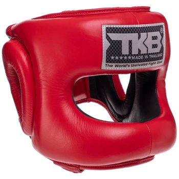 Шолом боксерський з шкіряним бампером TOP KING Pro Training TKHGPT-CC XL Колір: Червоний