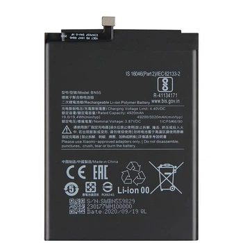 Аккумулятор Xiaomi Redmi Note 9S BN55 (5020 mAh) [Original PRC] 12 мес. гарантии
