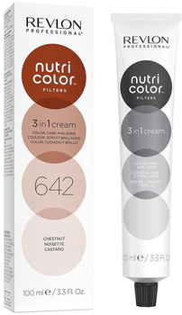 Тонуючий крем-бальзам для волосся Revlon Professional Nutri Color Filters 642 - Chestnut 100 мл (8007376047204)