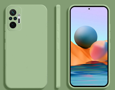Силиконовый чехол Soft Touch для Xiaomi Redmi Note 10/10s Зеленый
