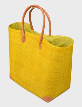 Сумка пляжна Le Comptoir de la plage Tamatave SGM кошик з рафії велика ручна робота One size Safran (ZIK0000018041)