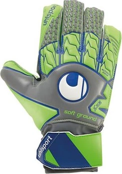 Вратарские перчатки Uhlsport TENSIONGREEN SOFT ADVANCED зелено-серо-синие 11 1011062 01