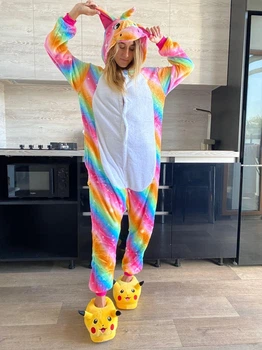 Пижама кигуруми Единорог Yellow strip Kigurumi car0122 S (149-159 см)